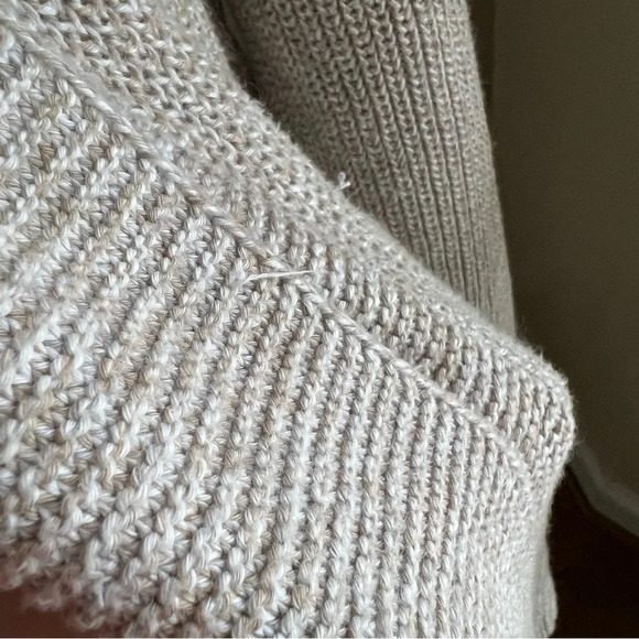 TALBOTS| Loose Cable Knit Cardigan Open Front Sweater size extra small - Picture 13 of 15